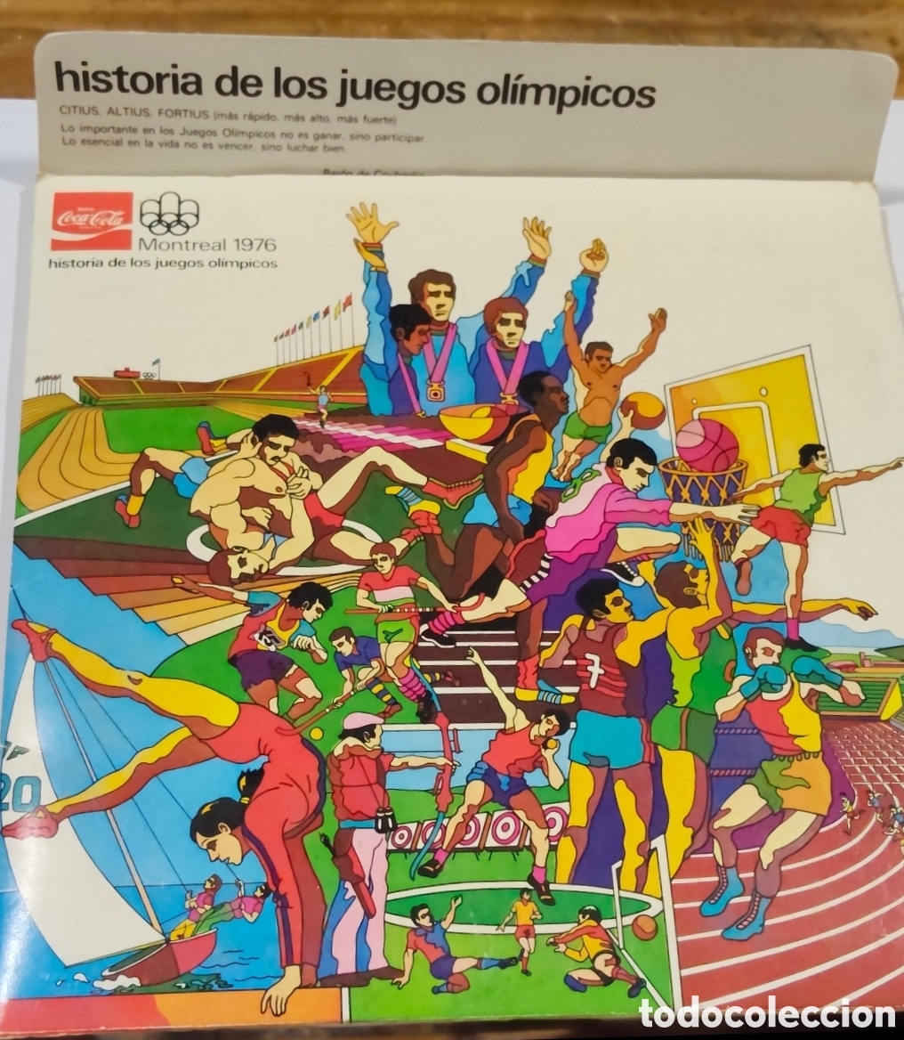 Coleccionismo &aacute;lbum: T&Iacute;TULO: Colecci&oacute;n Completa 96 Chapas Coca-Cola Montreal 1976 Juegos Ol&iacute;mpicos - &Aacute;lbum Original Compl