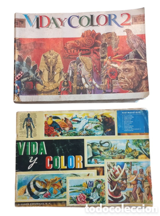 Coleccionismo &aacute;lbum: VIDA Y COLOR 1 Y 2 . NUMERO 1 COMPLETO, NUMERO 2 FALTAN 10 CROMOS DE 506