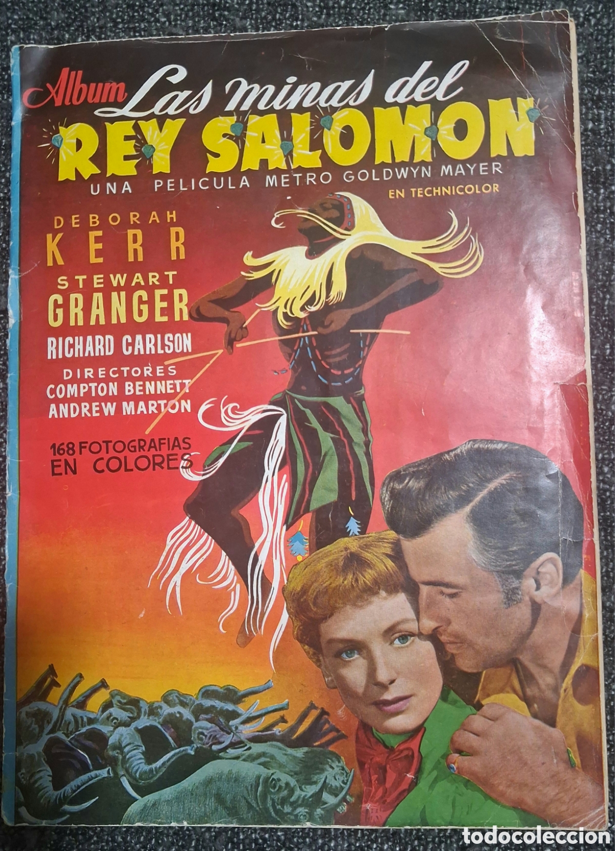 Coleccionismo &aacute;lbum: ALBUM DE C ROMOS DE LA PELICULA LAS MINAS DEL REY SALOMON. EDITADO POR CLIPER