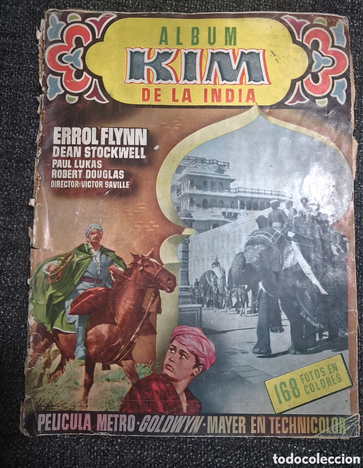 Coleccionismo &aacute;lbum: ALBUM DE CROMOS DE LA PEL&Iacute;CULA &rdquo;KIM DE LA INDIA&rdquo;