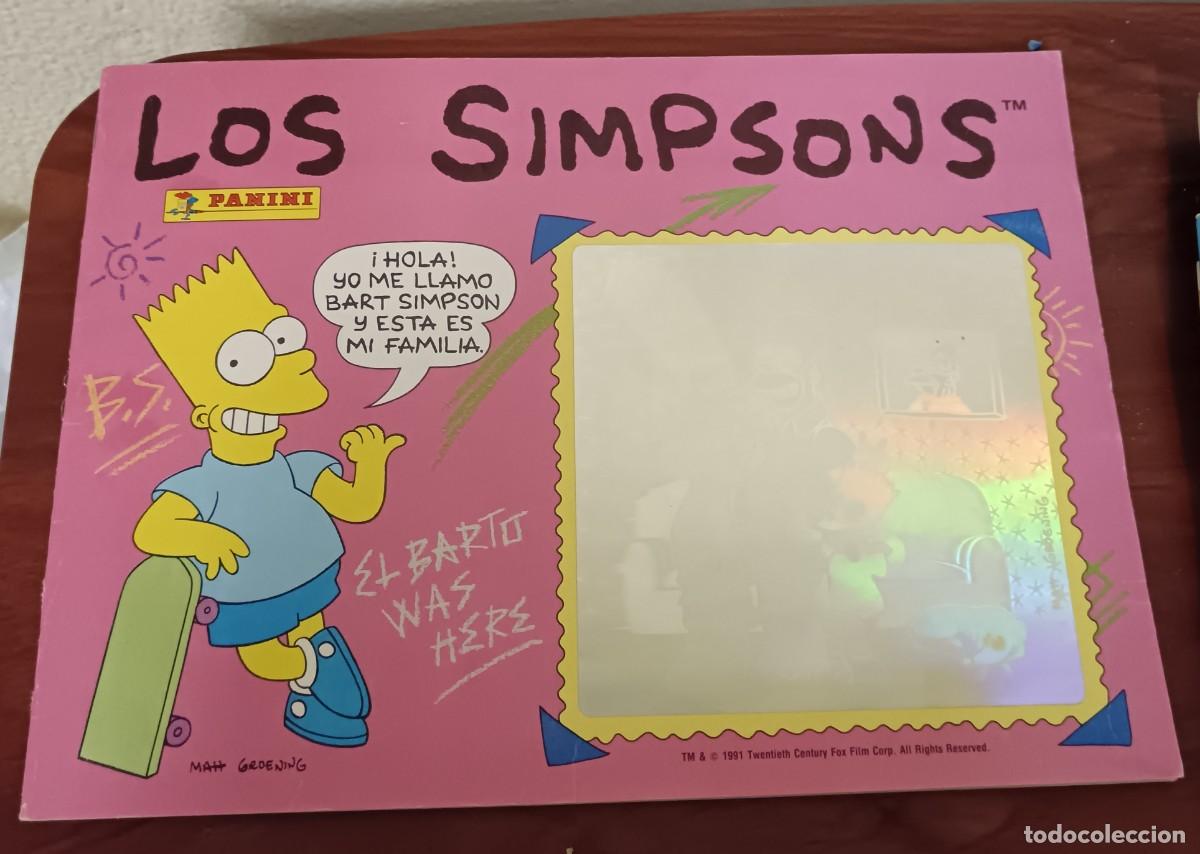 Coleccionismo &aacute;lbum: &Aacute;LBUM COMPLETO LOS SIMPSONS MATT GROENING PANINI A&Ntilde;O 1991