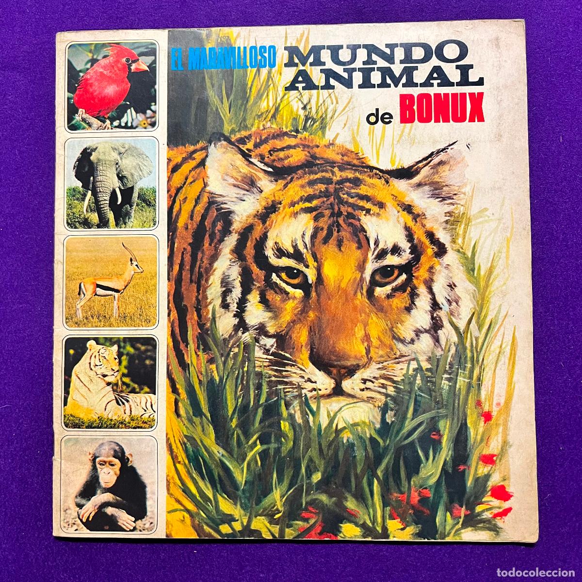 Sammeln Sammelalbum: ALBUM DE CROMOS EL MARAVILLOSO MUNDO ANIMAL DE BONUX. COMPLETO. A&Ntilde;O 1973.