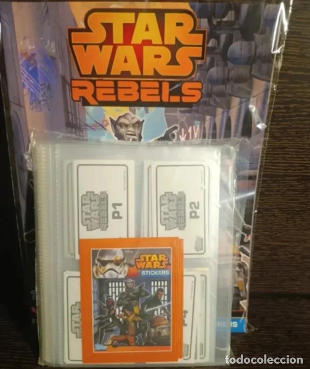 Coleccionismo &aacute;lbum: Star Wars Rebels coleccion completa 208 cromos sin pegar + Album vac&iacute;o