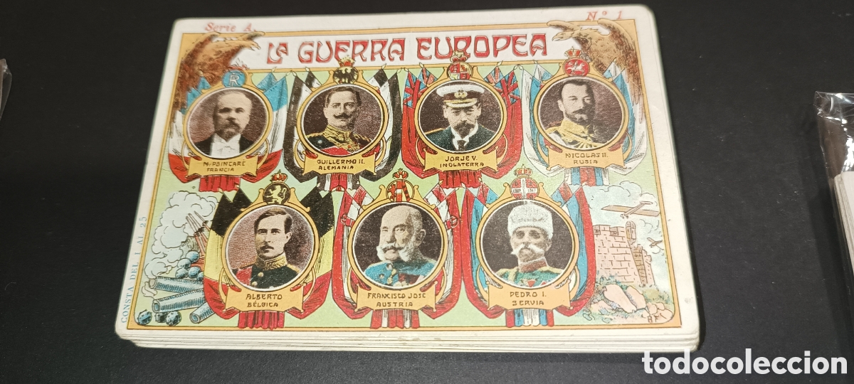 Coleccionismo &aacute;lbum: COLECCION COMPLETA DE 150 CROMOS -&rdquo; LA GUERRA EUROPEA&rdquo; - CHOCOLATE JUNCOSA ( BARCELONA ) - 5 SERIES