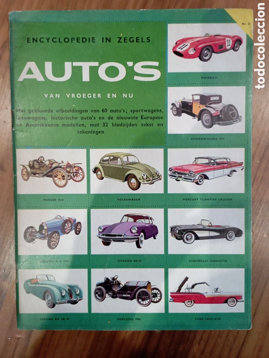 Coleccionismo &aacute;lbum: &Aacute;lbum de cromos sobre los coches autom&oacute;viles 1957