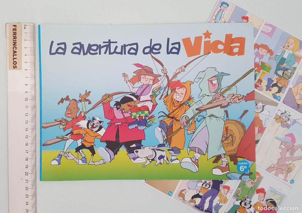 Coleccionismo &aacute;lbum: ALBUM COMPLETO LA AVENTURA DE LA VIDA CURSO 6&ordm;, FUNDAC&Oacute;N EDEX 2024, PLIEGO 36 CROMOS SIN PEGAR