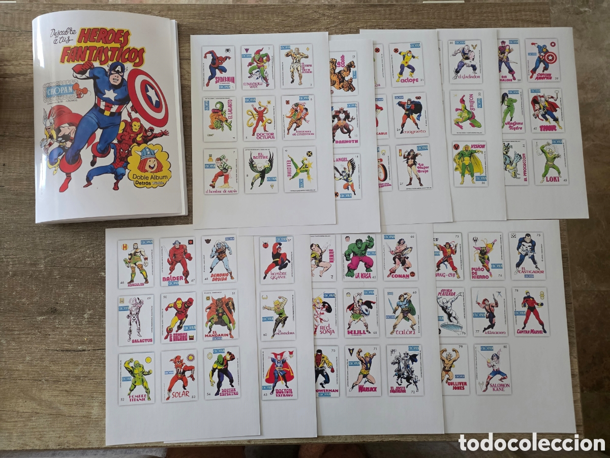 Coleccionismo &aacute;lbum: ALBUM PERSONALIZADO CROMOS CROPAN SUPERHEROES