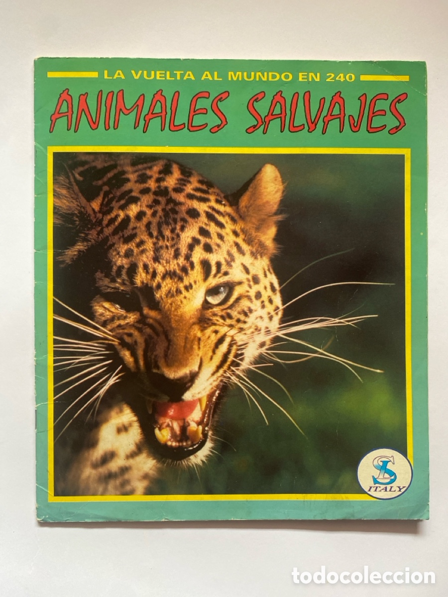 Coleccionismo &aacute;lbum: Alb&uacute;m de cromos La vuelta al mundo en 240 animales salvajes COMPLETO