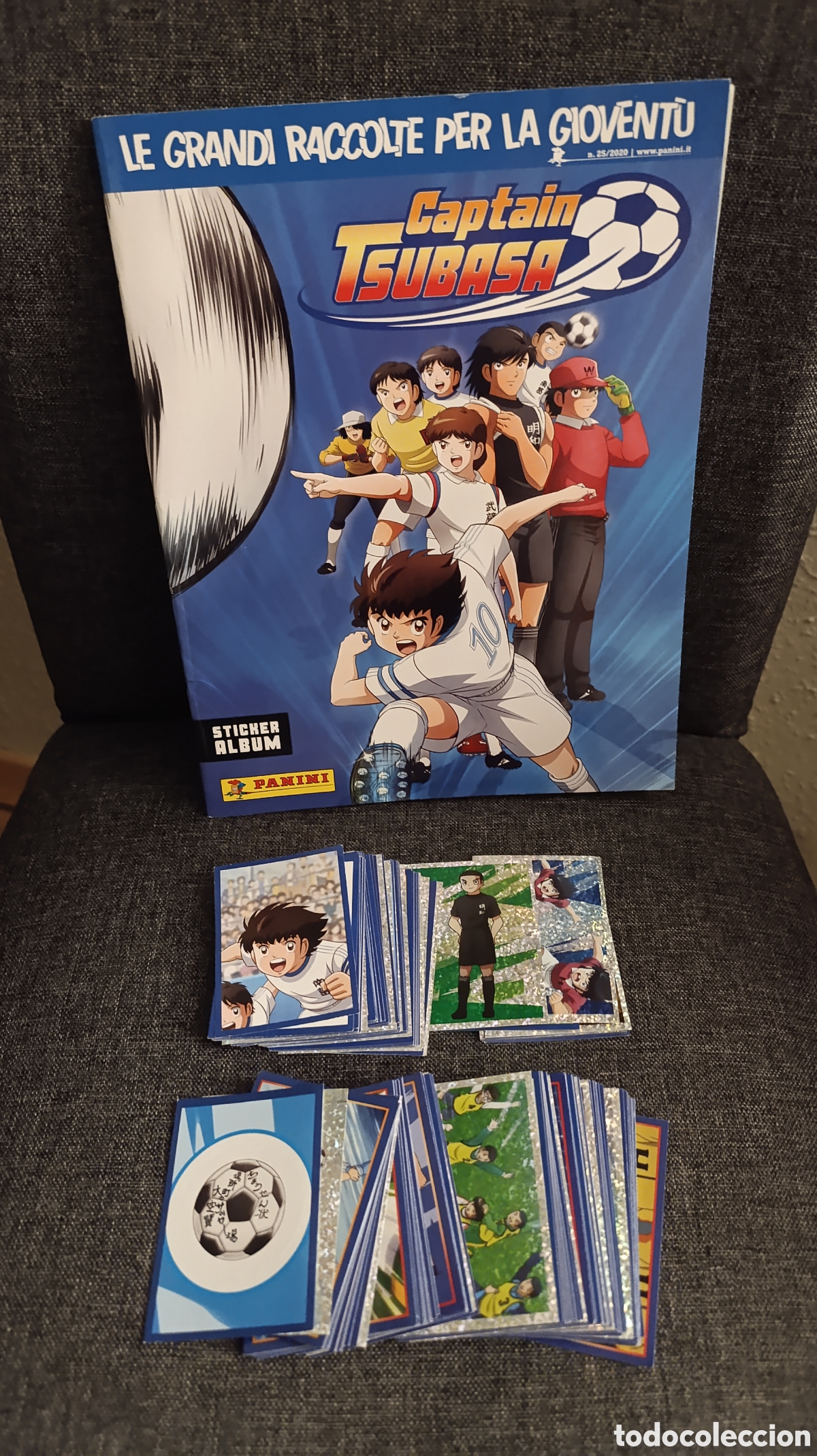 Coleccionismo &aacute;lbum: Album Captain Tsubasa de Panini con todos los cromos de la colecci&oacute;n. Idioma: italiano