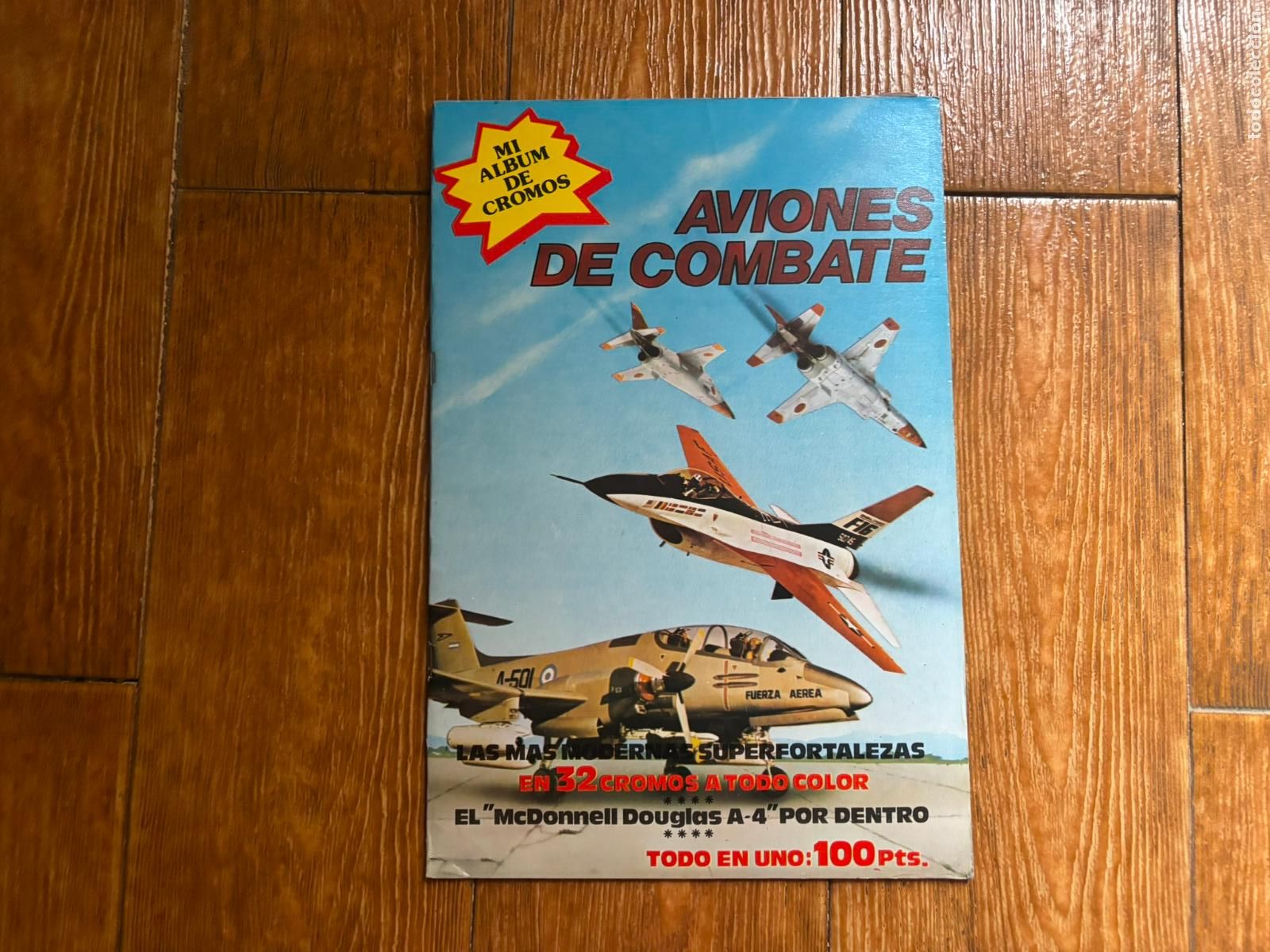 Coleccionismo &aacute;lbum: AVIONES DE COMBATE ALBUM DE CROMOS COMPLETO