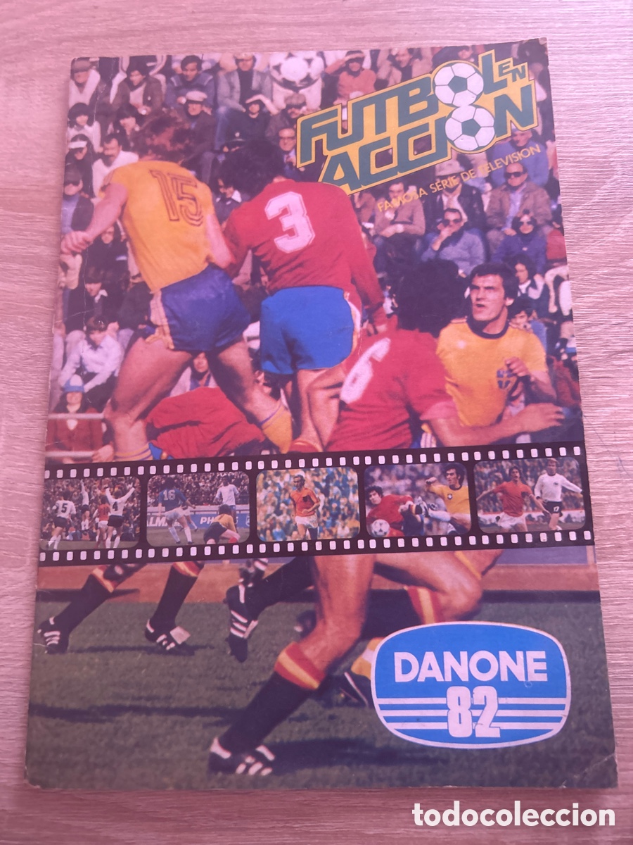 Coleccionismo &aacute;lbum: &Aacute;lbum completo f&uacute;tbol en acci&oacute;n Danone 82