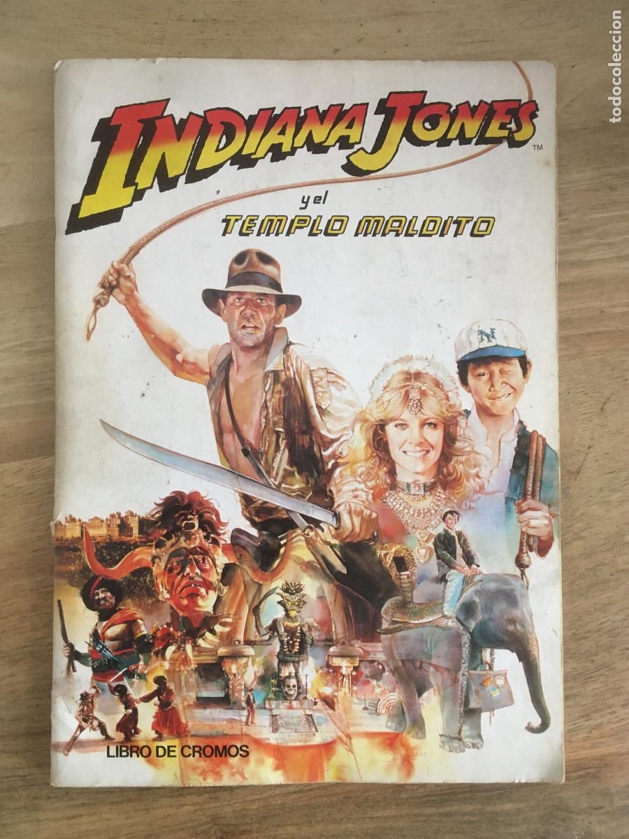 Coleccionismo &aacute;lbum: indiana jones y el templo maldito album de cromos completo perfecto estado como nuevo