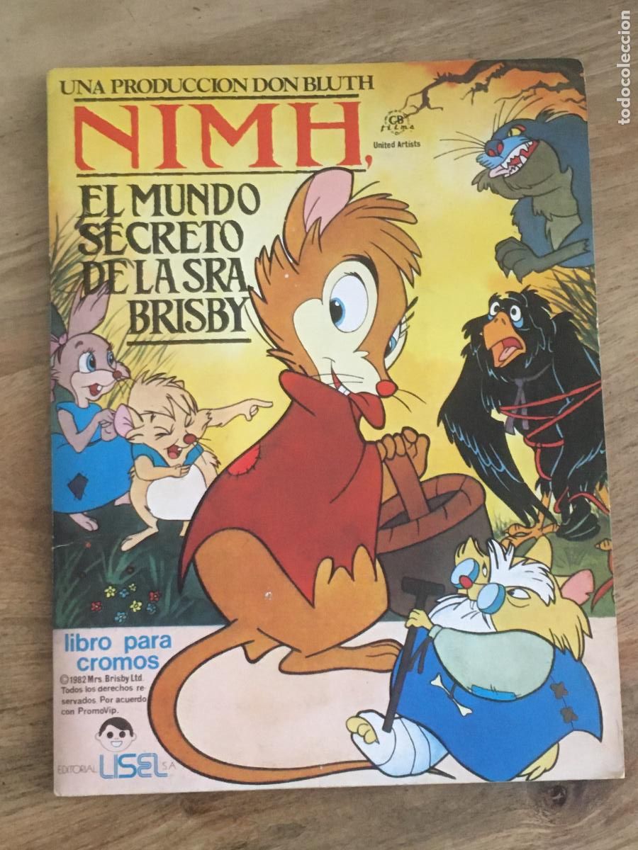 Coleccionismo &aacute;lbum: nimh el mundo secreto de la sra brisby lisel album de cromos completo perfecto estado como nuevo