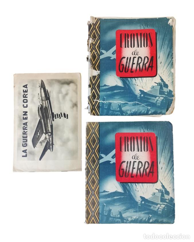 Coleccionismo &aacute;lbum: LOTE DE &Aacute;LBUMES DE CROMOS DE GUERRA. LA GUERRA DE COREA Y SEGUNDA GUERRA MUNDIAL. ESPA&Ntilde;A. C. 1950