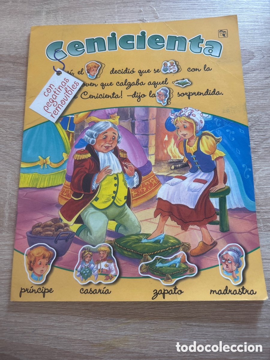 Coleccionismo &aacute;lbum: &Aacute;lbum completo pegatinas removibles cenicienta