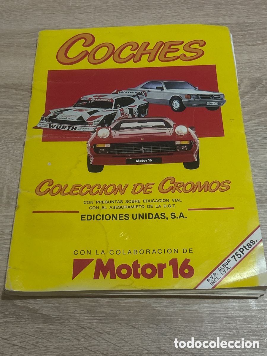 Coleccionismo &aacute;lbum: &Aacute;lbum completo coches ediciones unidas