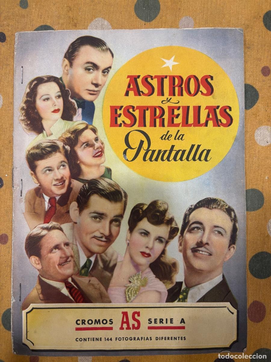 Coleccionismo &aacute;lbum: &Aacute;lbum de cromos Astros y Estrellas de la pantalla serie A