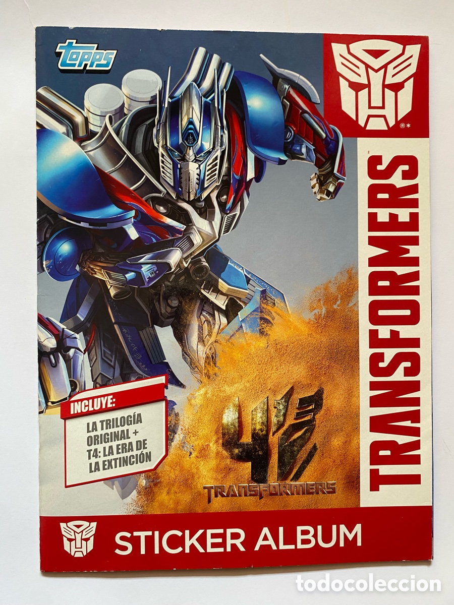 Coleccionismo &aacute;lbum: &Aacute;lbum de cromos Transformers 4 COMPLETO