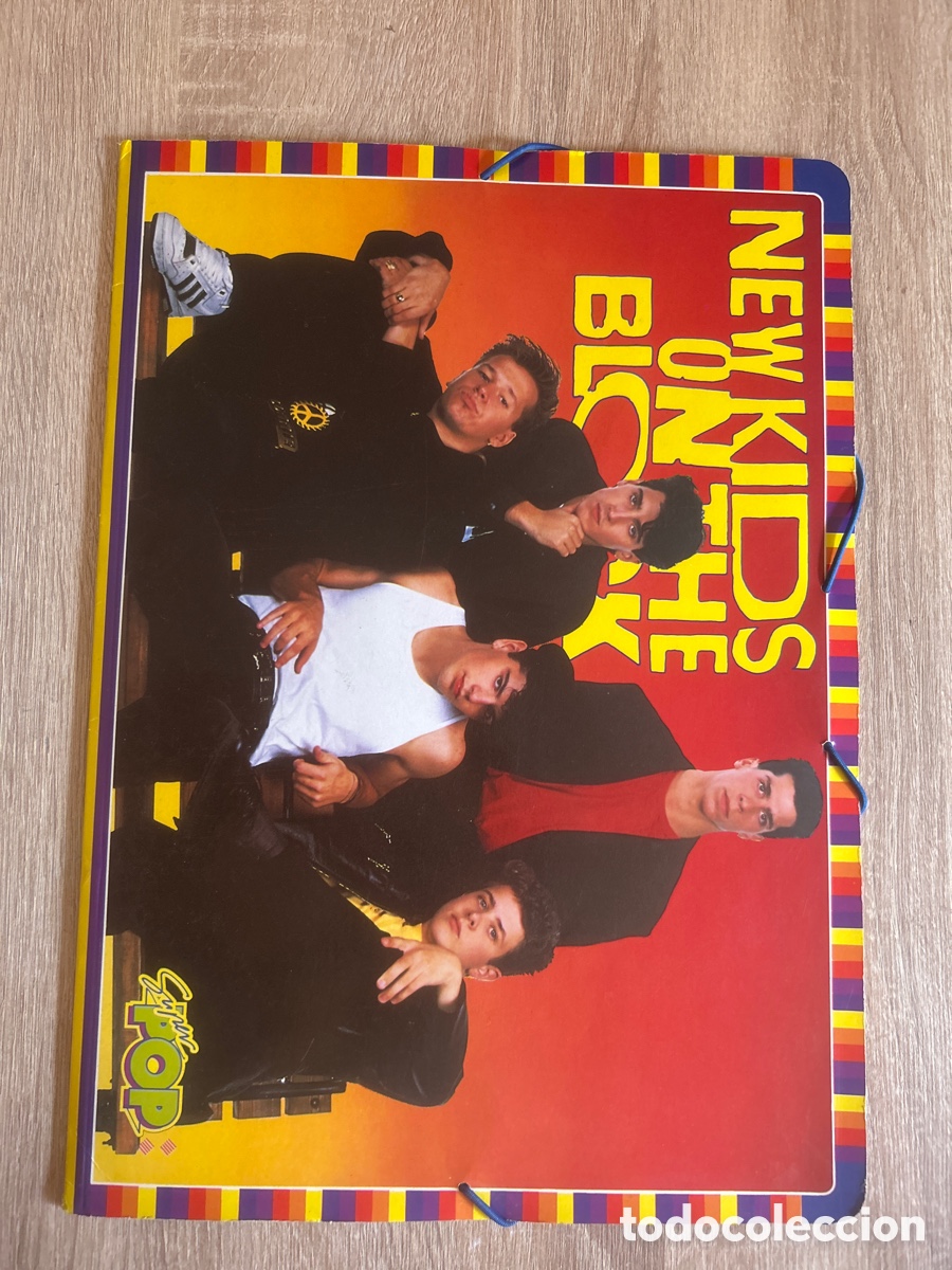Coleccionismo &aacute;lbum: Carpeta completa de la revista s&uacute;per pop new kids on the block