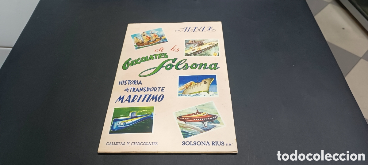 Coleccionismo &aacute;lbum: ALBUM DE LOS CHOCOLATES SOLSONA - HISTORIA DEL TRANSPORTE MARITIMO - SOLSONA - FHER - COMPLETO -1959