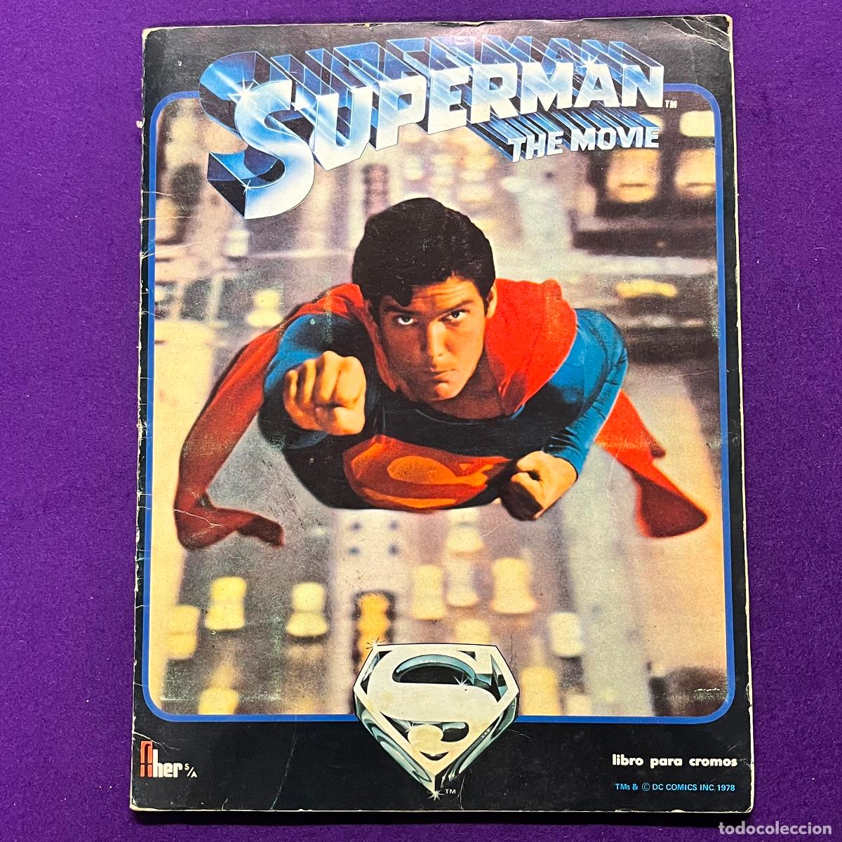 Coleccionismo &aacute;lbum: ALBUM DE CROMOS SUPERMAN THE MOVIE. COMPLETO. FHER. 1978.