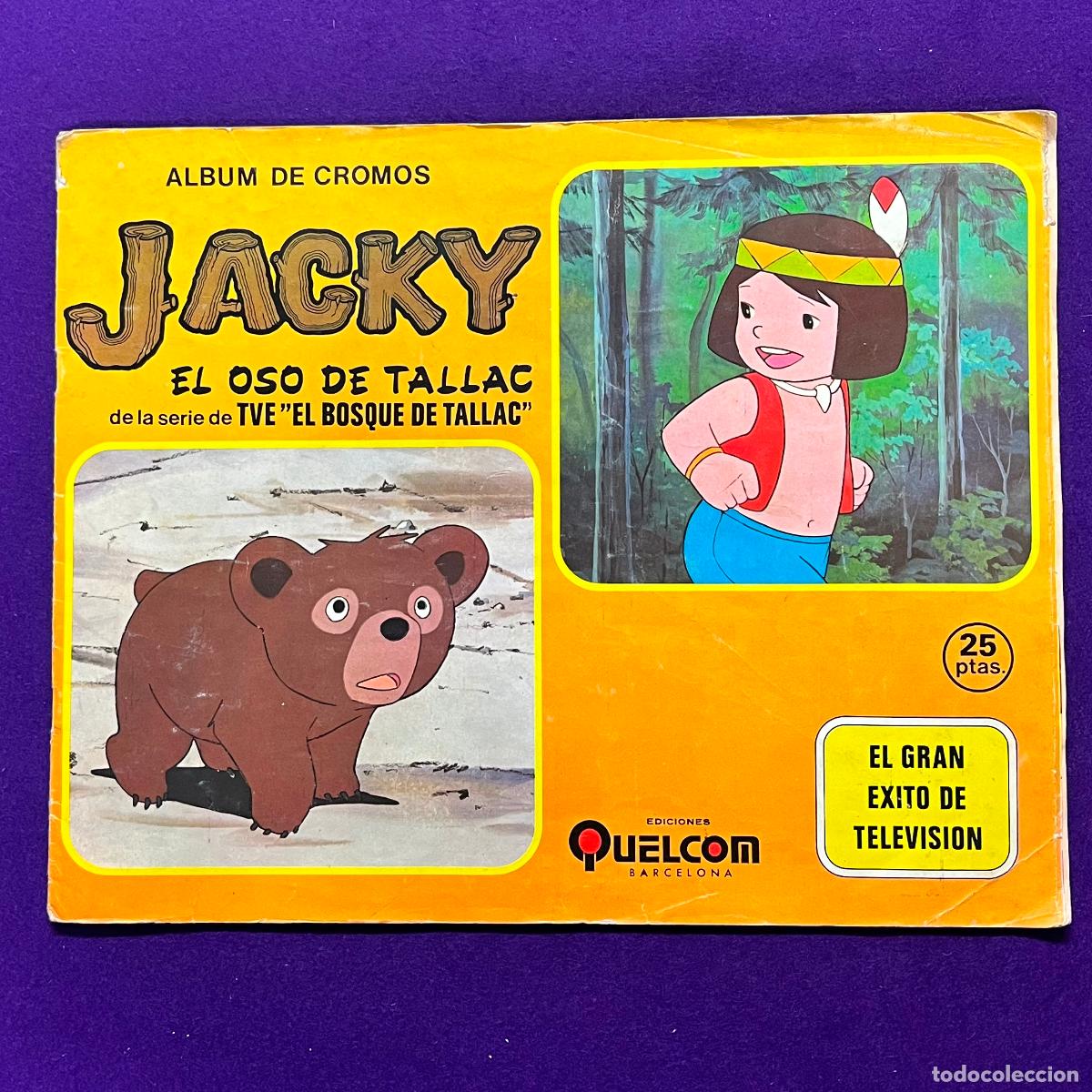 Coleccionismo &aacute;lbum: ALBUM DE CROMOS JACKY EL OSO DE TALLAC. COMPLETO. EDICIONES QUELCOM BARCELONA.