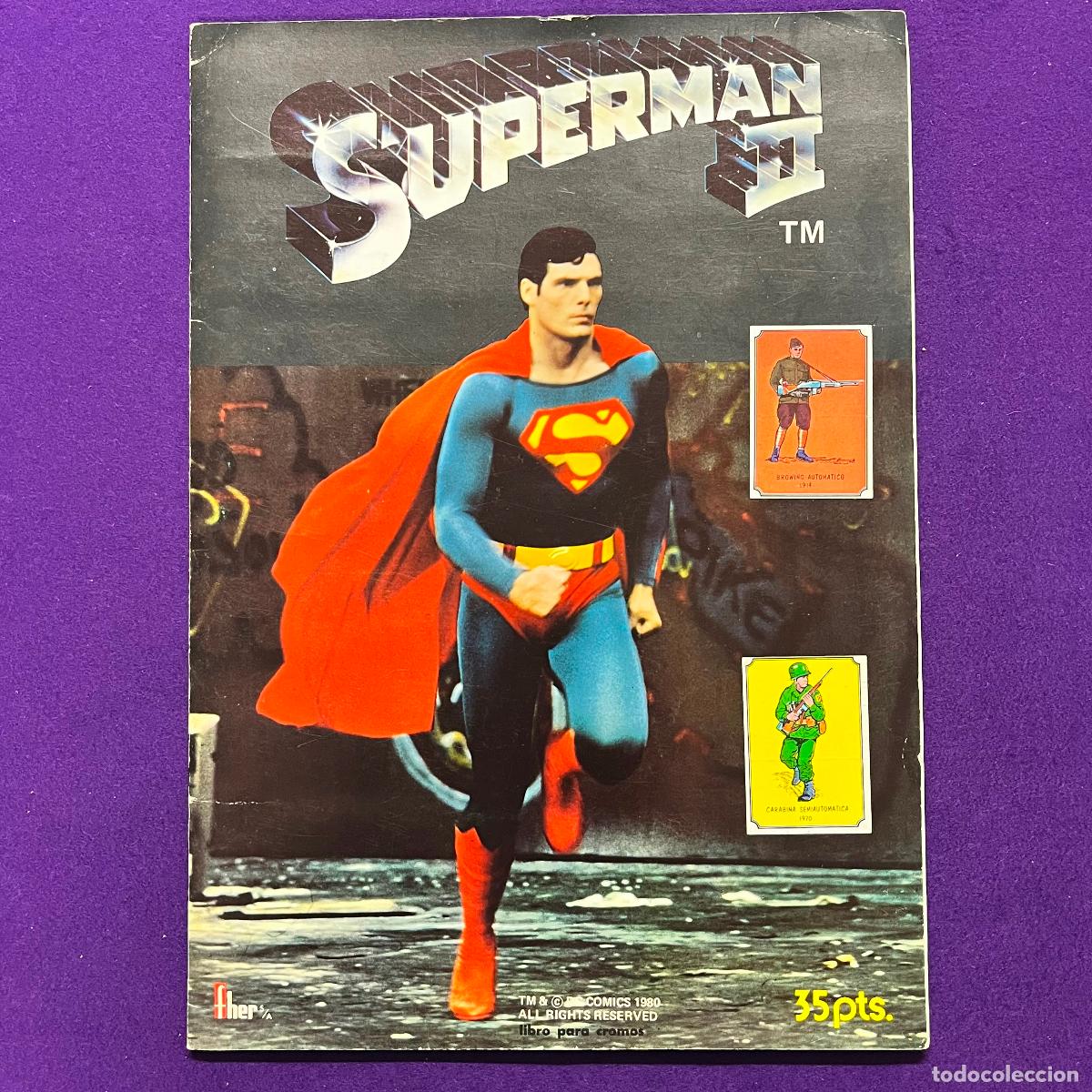 Sammeln Sammelalbum: ALBUM DE CROMOS SUPERMAN II 2. COMPLETO. 1980. FHER.