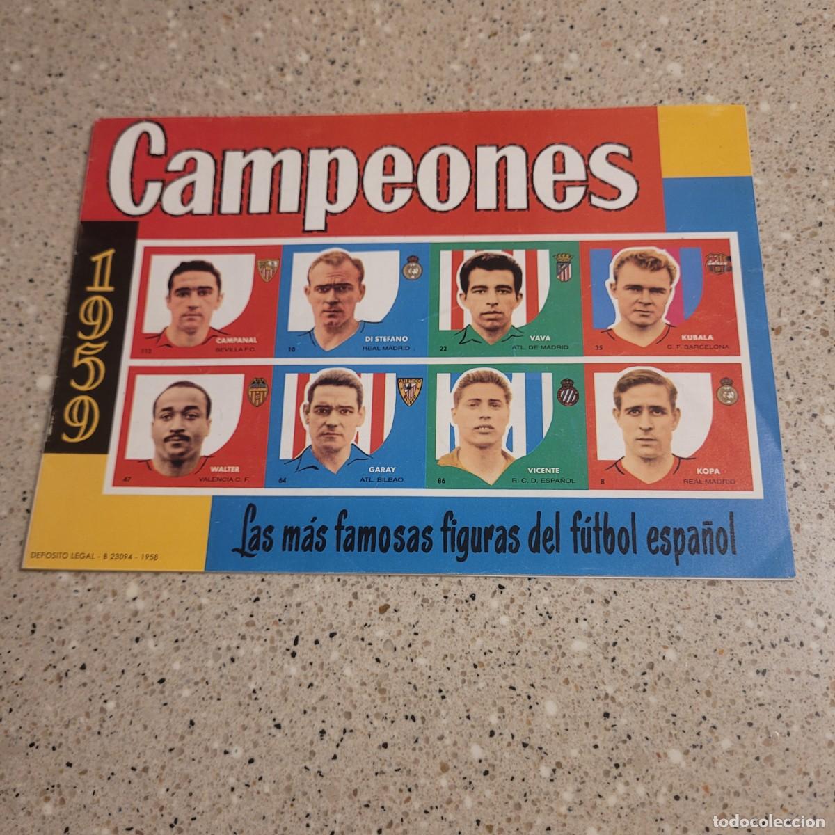 Coleccionismo &aacute;lbum: ALBUM CAMPEONES 1959 DE BRUGUERA COMPLETO REEDICION DE IMPRENTA