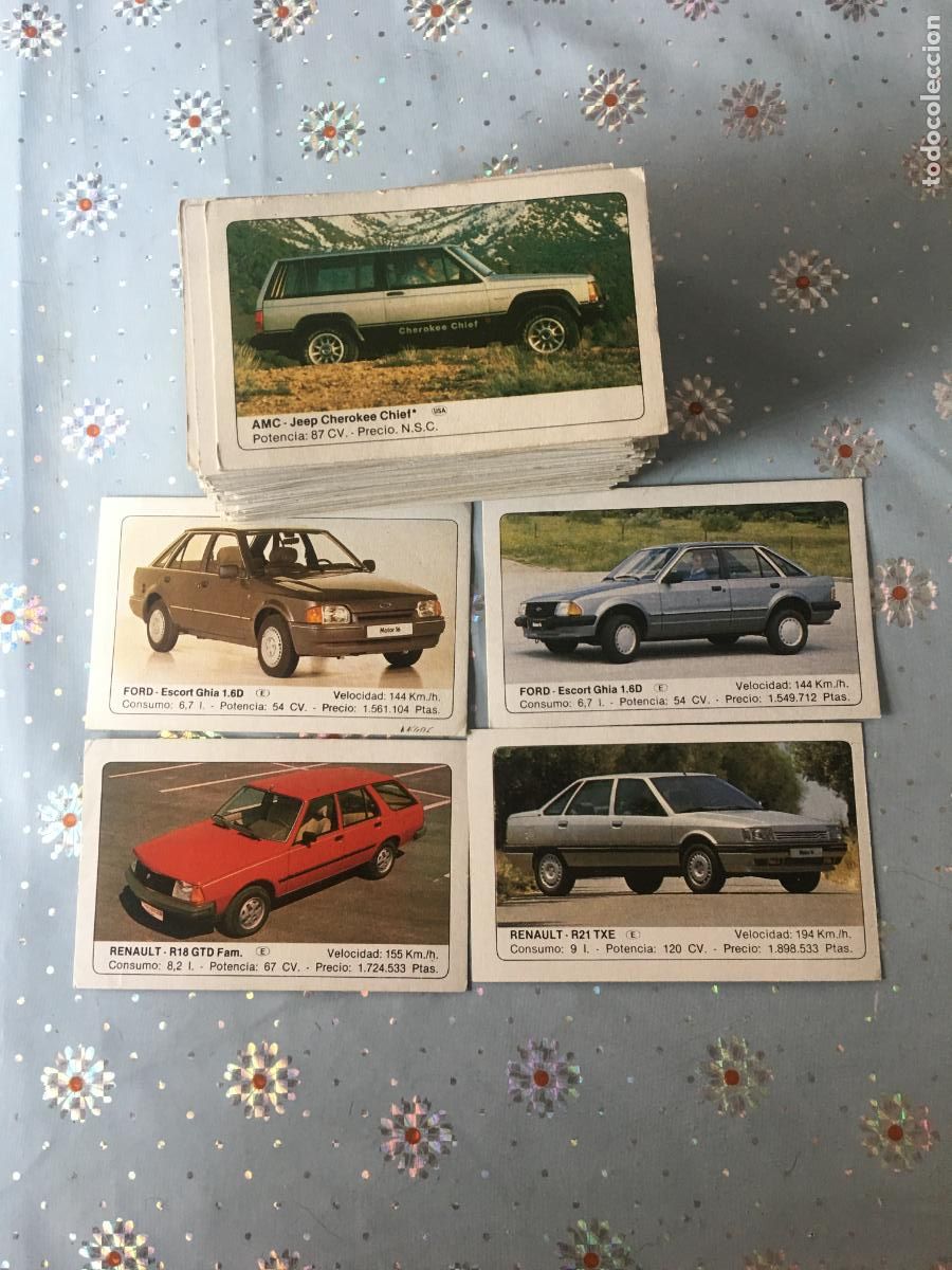 Coleccionismo &aacute;lbum: COCHES 164 CROMOS COMPLETA NUNCA PEGADOS