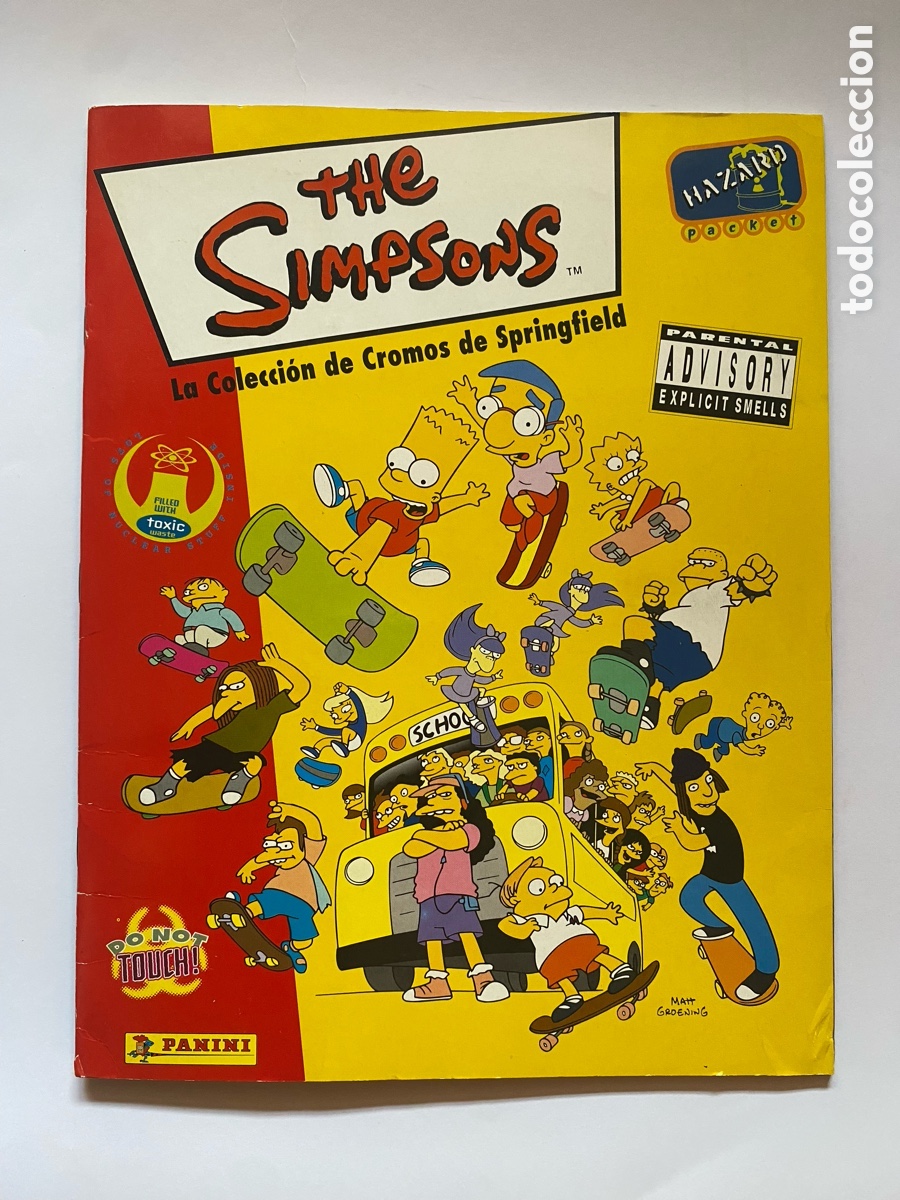 Coleccionismo &aacute;lbum: &Aacute;lbum de cromos The Simpsons primera edici&oacute;n COMPLETO