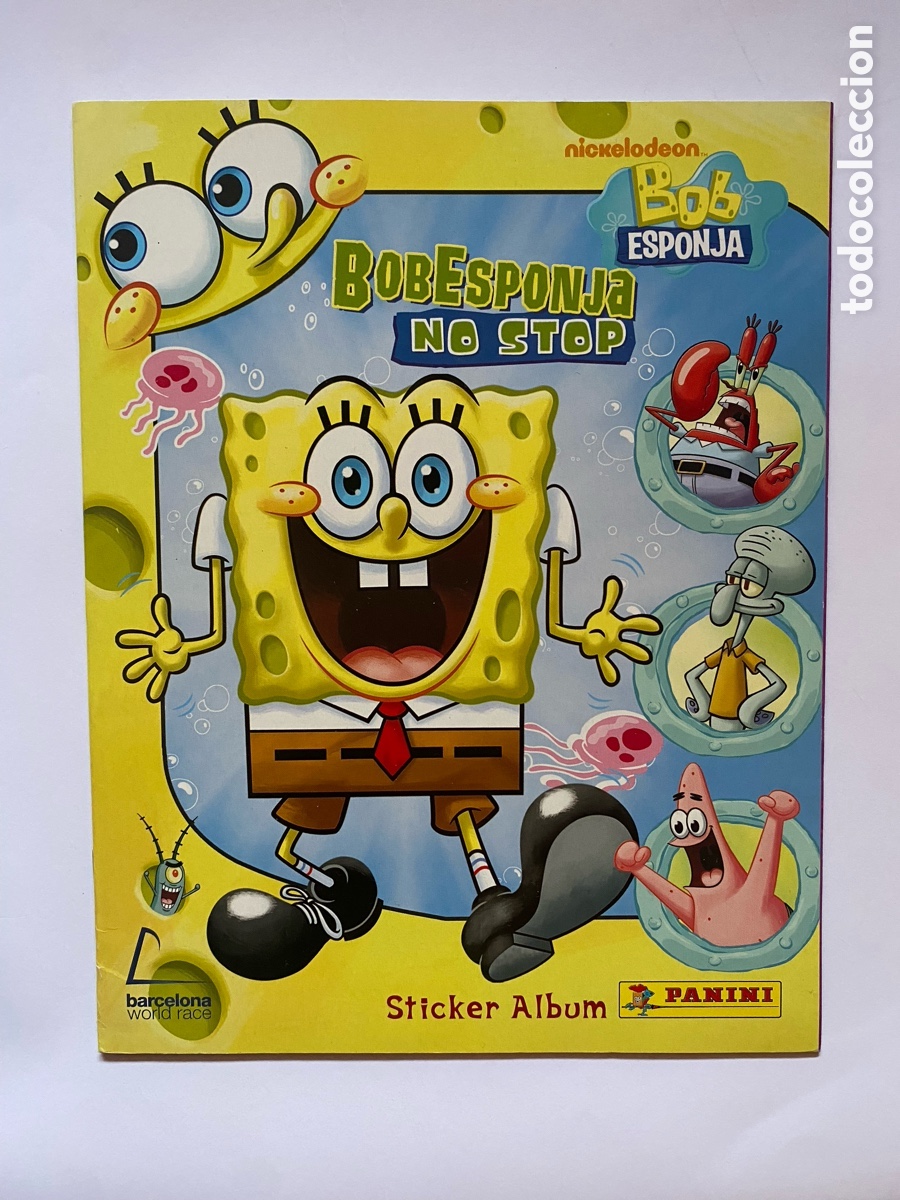 Coleccionismo &aacute;lbum: &Aacute;lbum de cromos Bob Esponja, No Stop COMPLETO CROMOS SIN PEGAR