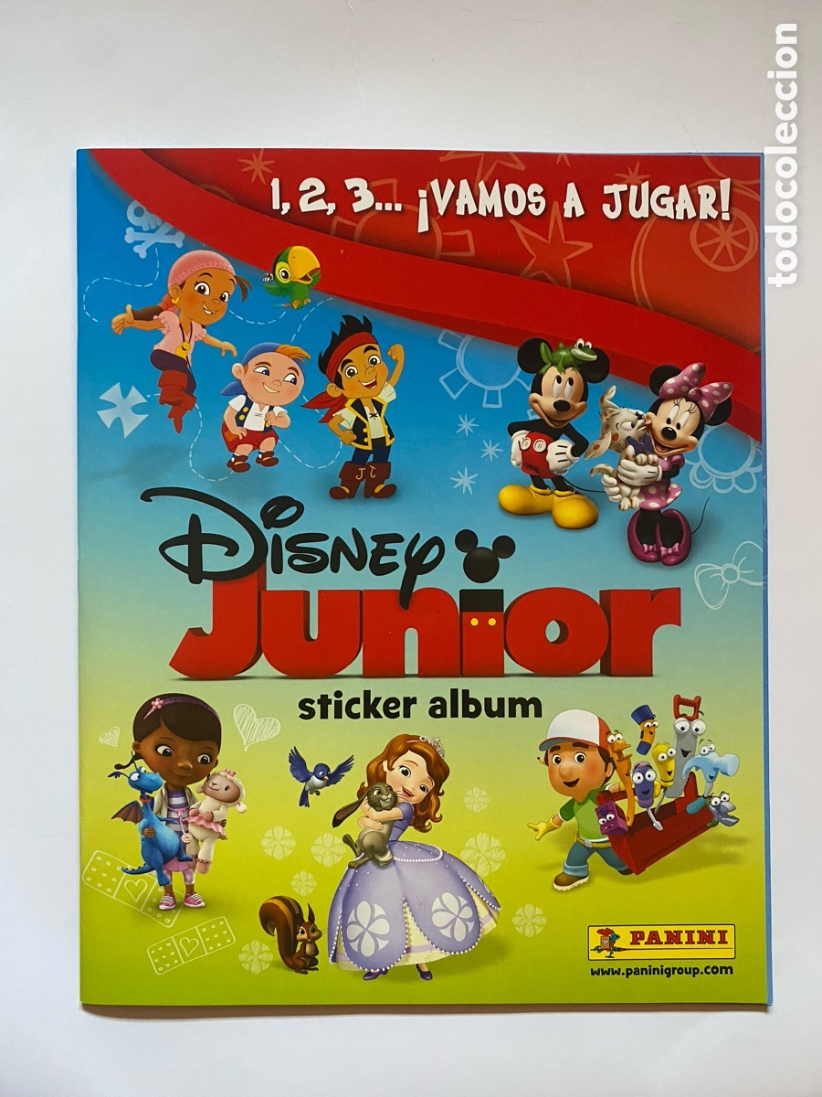 Coleccionismo &aacute;lbum: &Aacute;lbum de cromos Disney Junior 1,2,3 Vamos a Jugar COMPLETO CROMOS SIN PEGAR