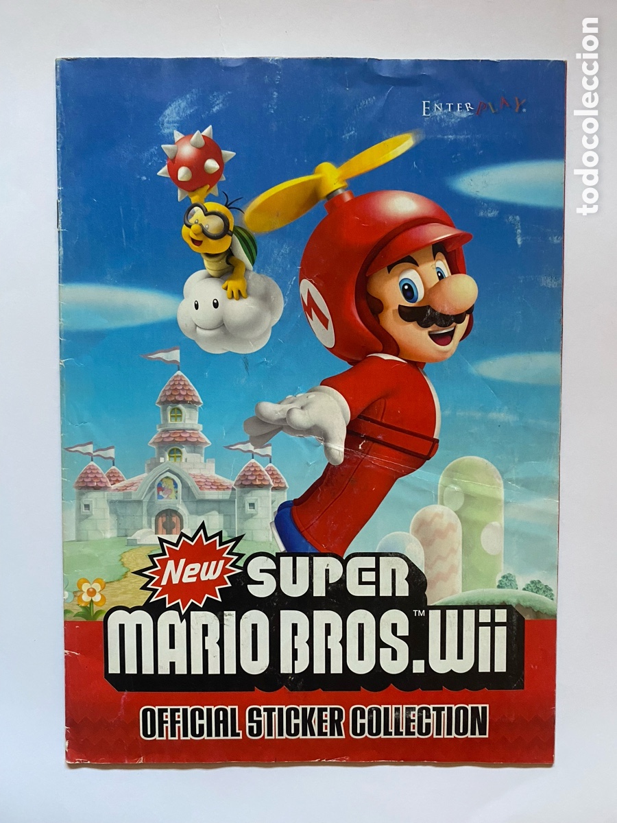 Coleccionismo &aacute;lbum: &Aacute;lbum de cromos Super Mario Bros WII COMPLETO