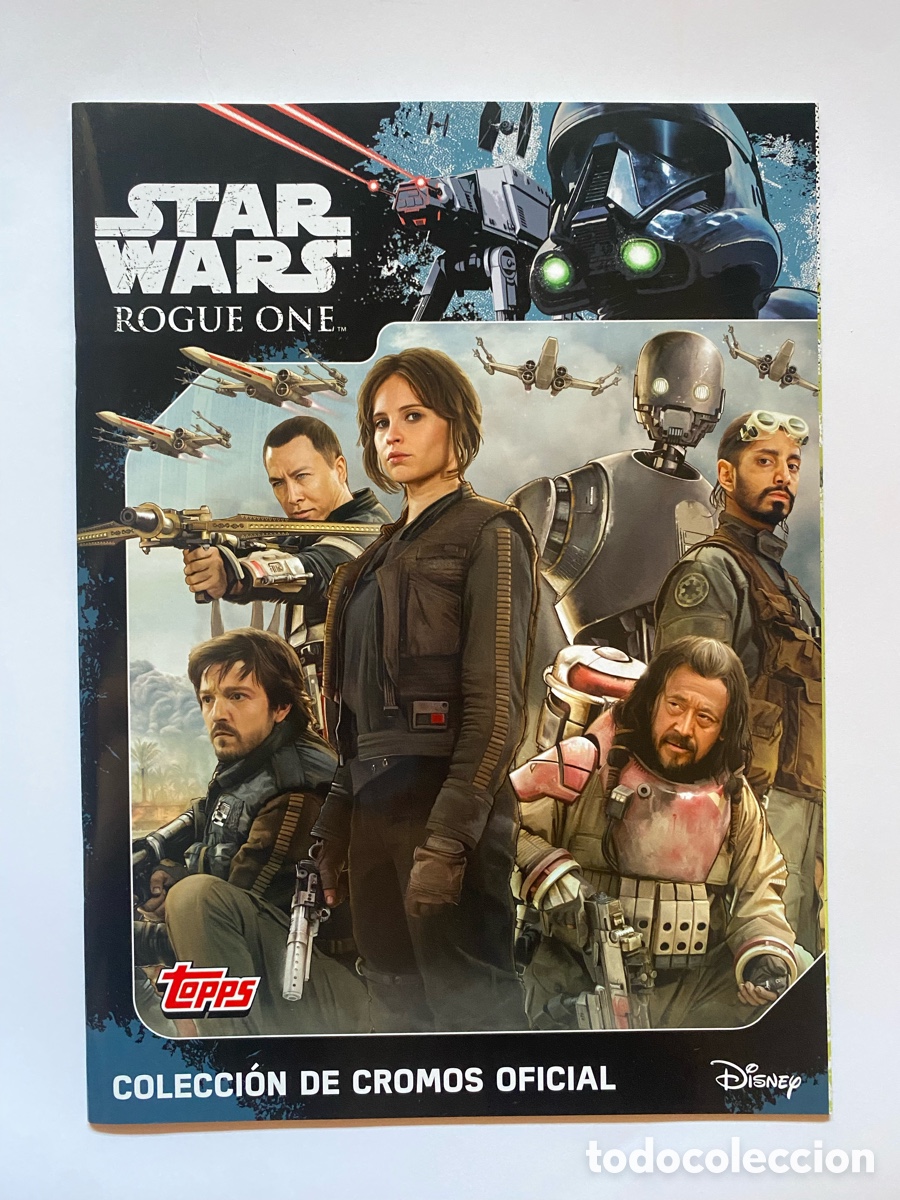 Coleccionismo &aacute;lbum: &Aacute;lbum de cromos Star Wars - Rogue one COMPLETO CROMOS SIN PEGAR