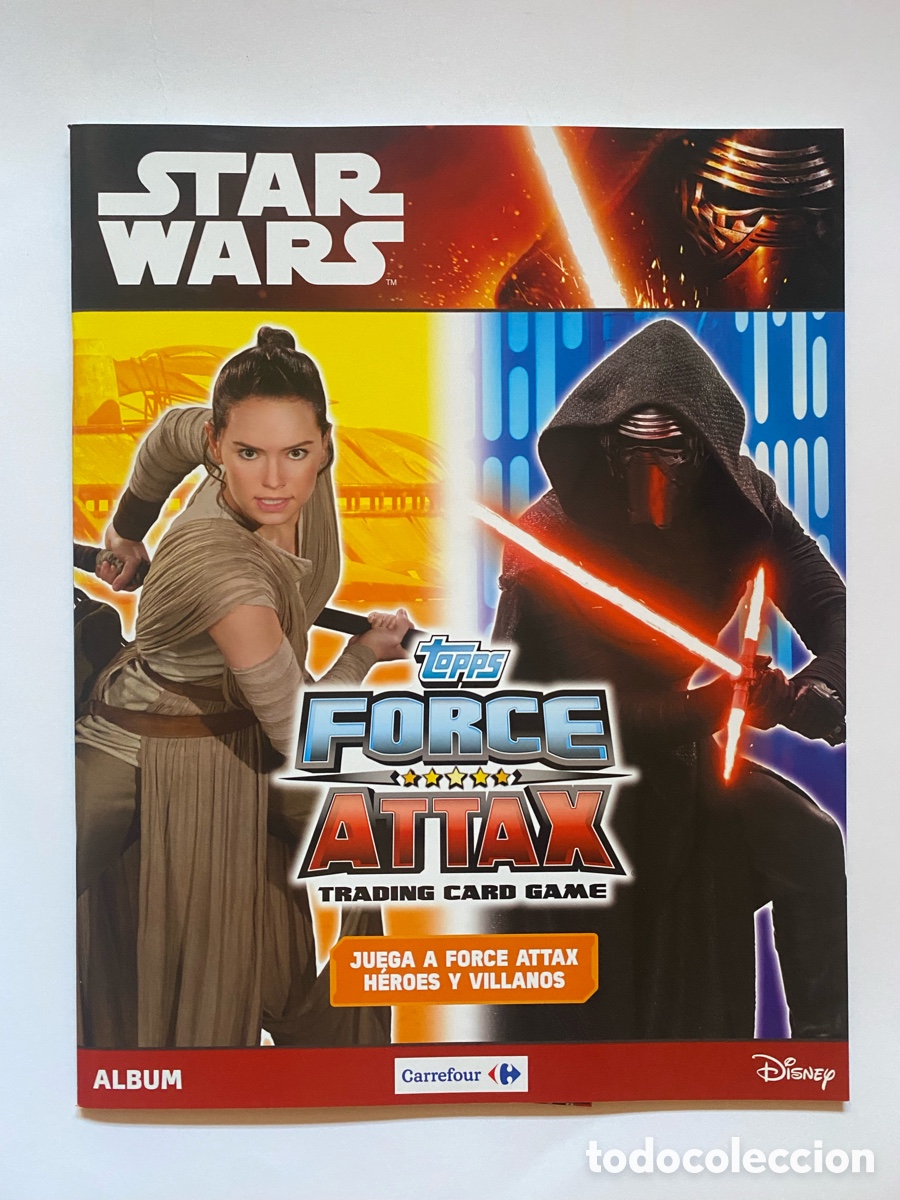 Coleccionismo &aacute;lbum: &Aacute;lbum de cromos Star Wars Carrefour Force Attax COMPLETO CROMOS SIN PEGAR