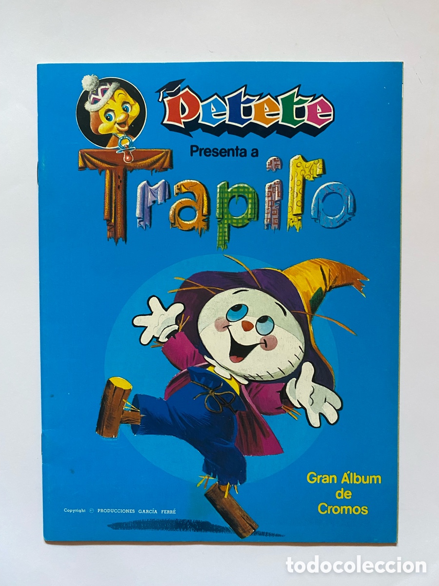 Coleccionismo &aacute;lbum: &Aacute;lbum plancha sin cromos Petete Presenta a Trapito
