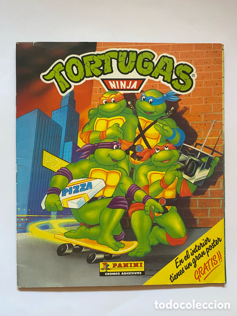 Coleccionismo &aacute;lbum: &Aacute;lbum de cromos Tortugas Ninja COMPLETO