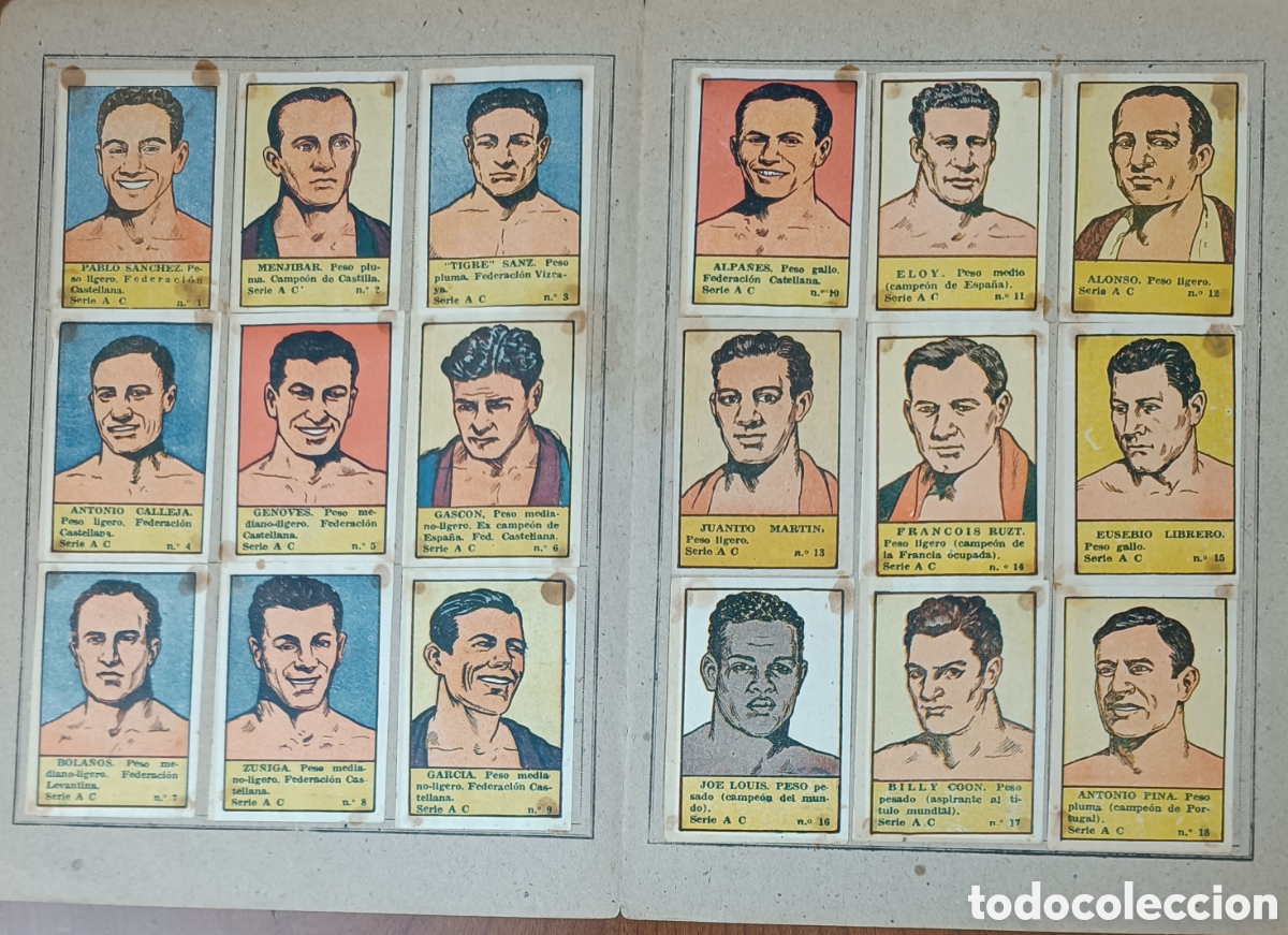 Coleccionismo &aacute;lbum: tres &Aacute;lbunes de boxeadores - Foto 2