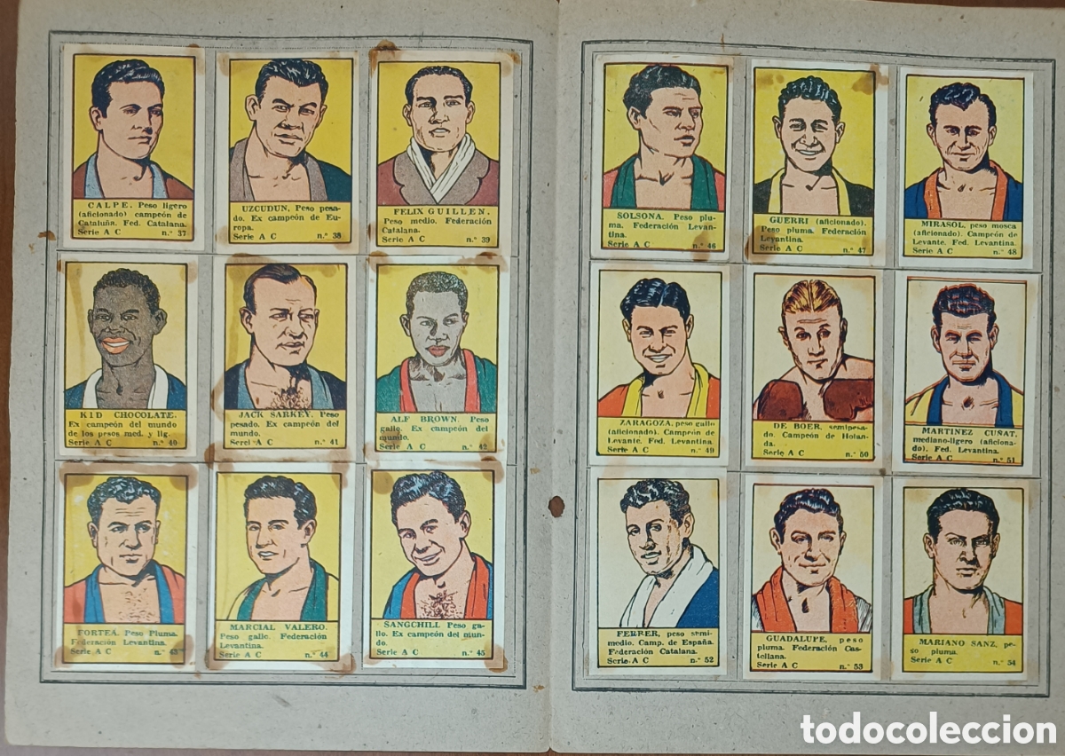 Coleccionismo &aacute;lbum: tres &Aacute;lbunes de boxeadores - Foto 4