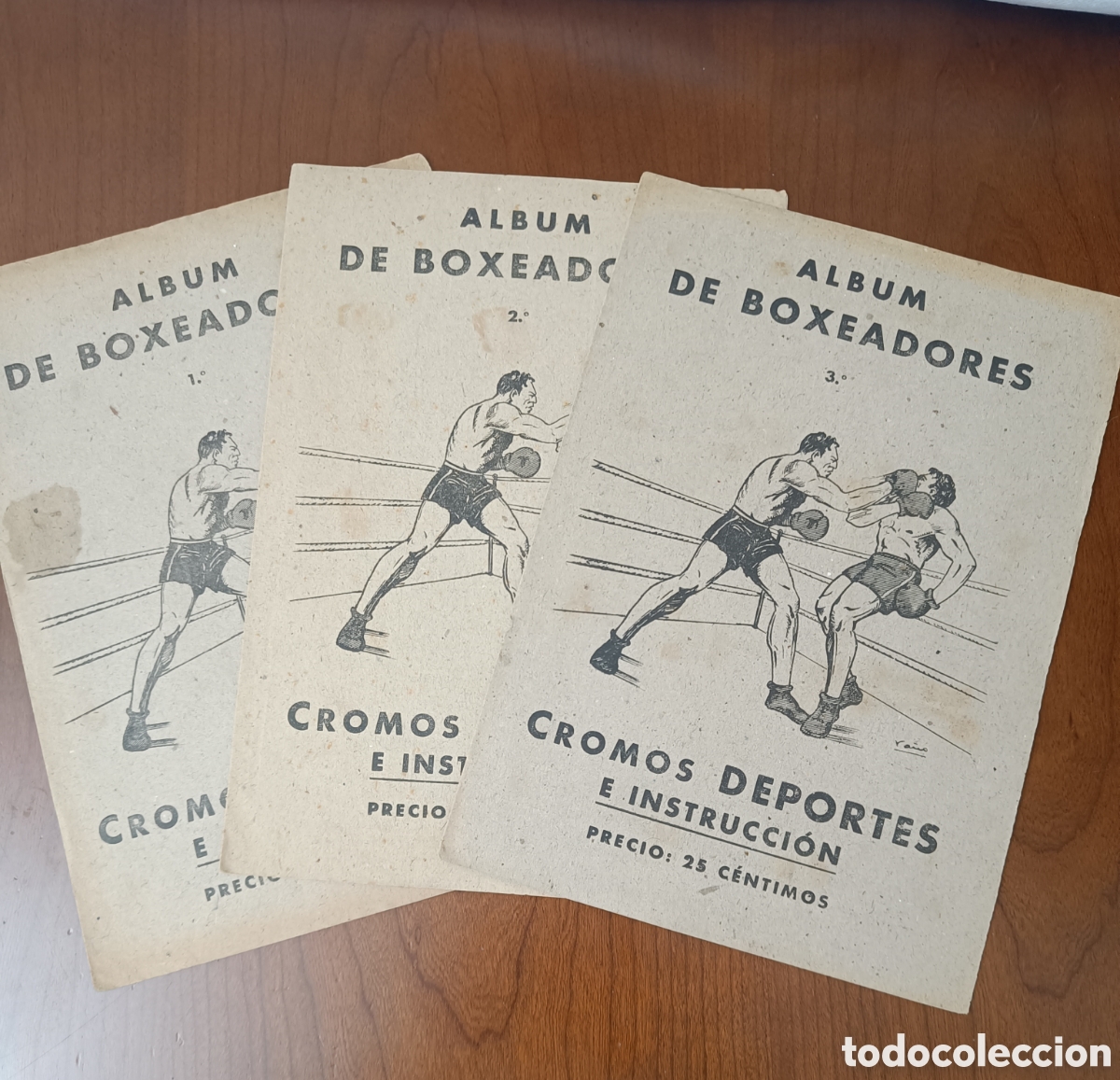 Coleccionismo &aacute;lbum: 3 &Aacute;lbumes de boxeadores