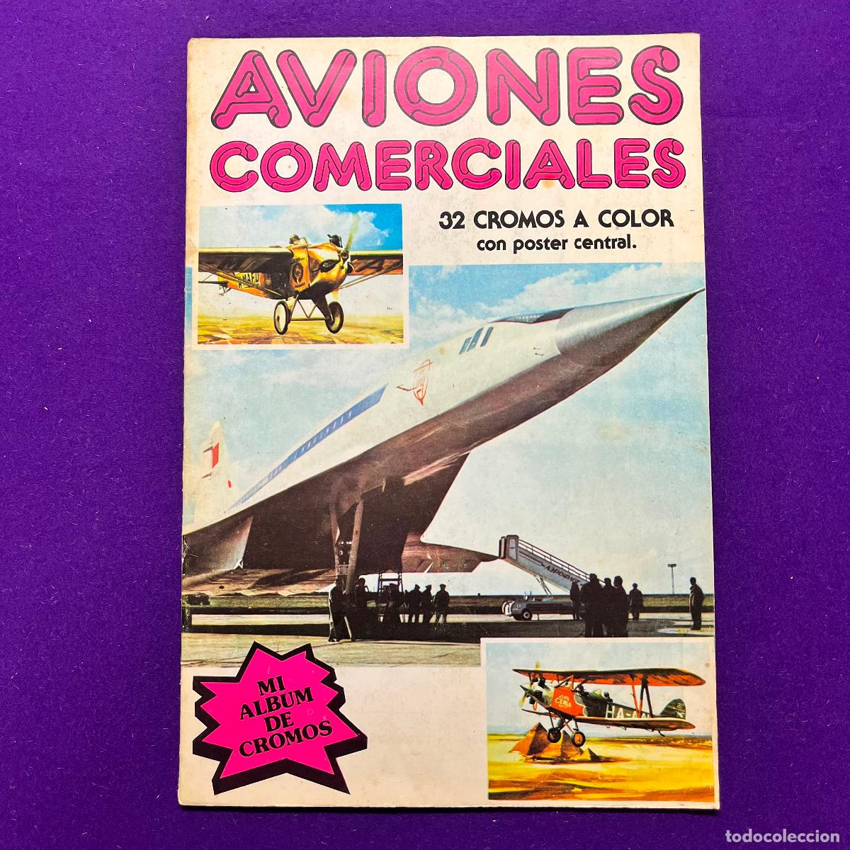 Coleccionismo &aacute;lbum: ALBUM DE CROMOS. AVIONES COMERCIALES. COMPLETO. EDITORIAL NUEVA SITUACION S.A.