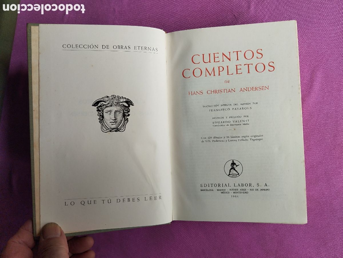 Coleccionismo &aacute;lbum: CUENTOS COMPLETOS DE ANDERSEN LABOR 1964 L111 6 - Foto 5