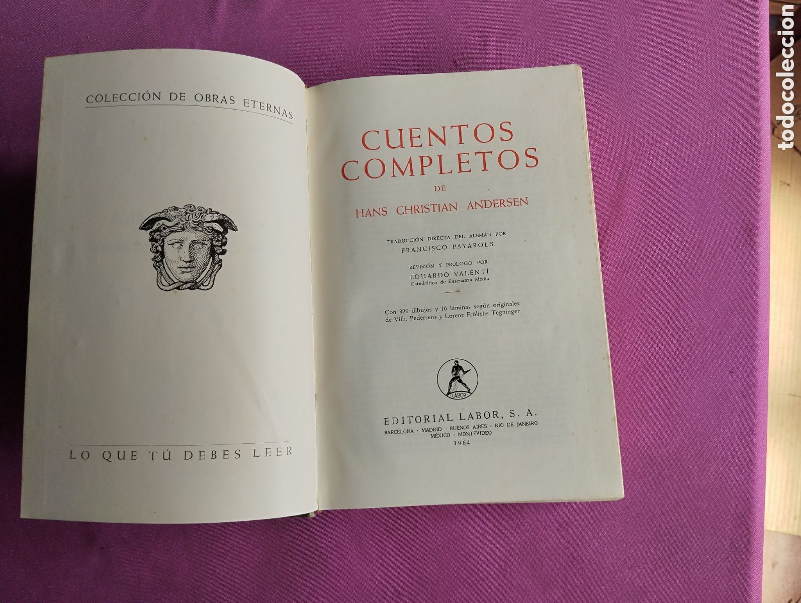 Coleccionismo &aacute;lbum: CUENTOS COMPLETOS DE ANDERSEN LABOR 1964 L111 6 - Foto 6