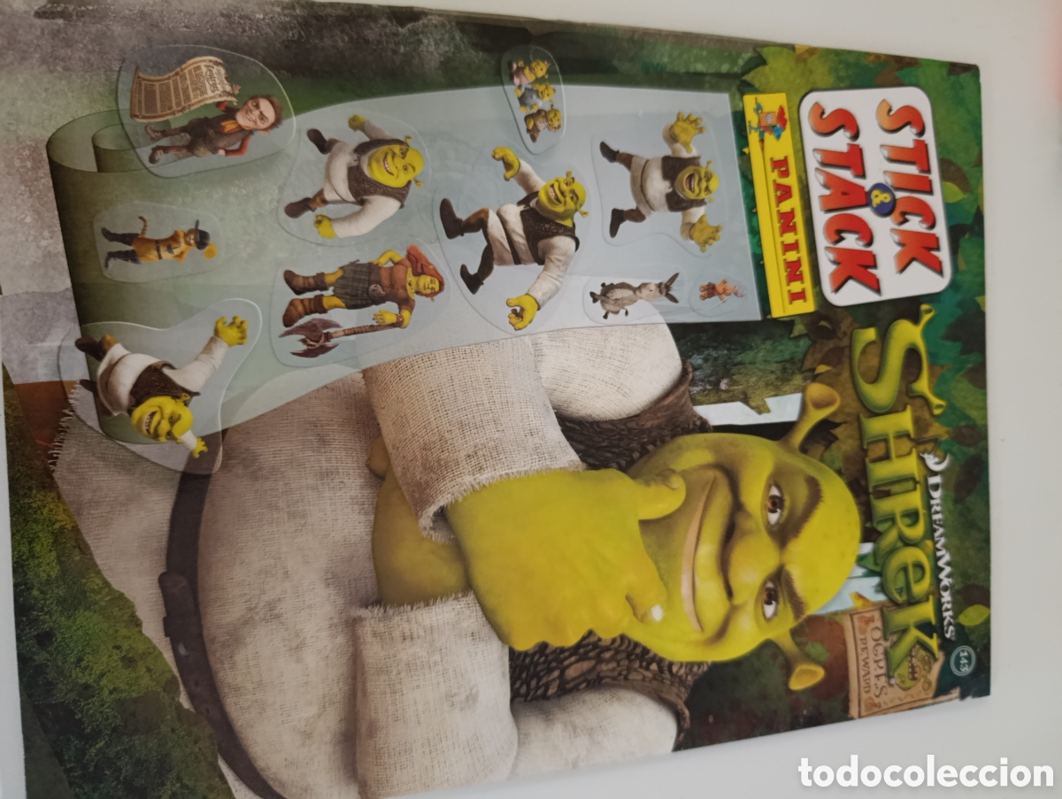 Coleccionismo &aacute;lbum: Stick and stack. Panini . Shrek