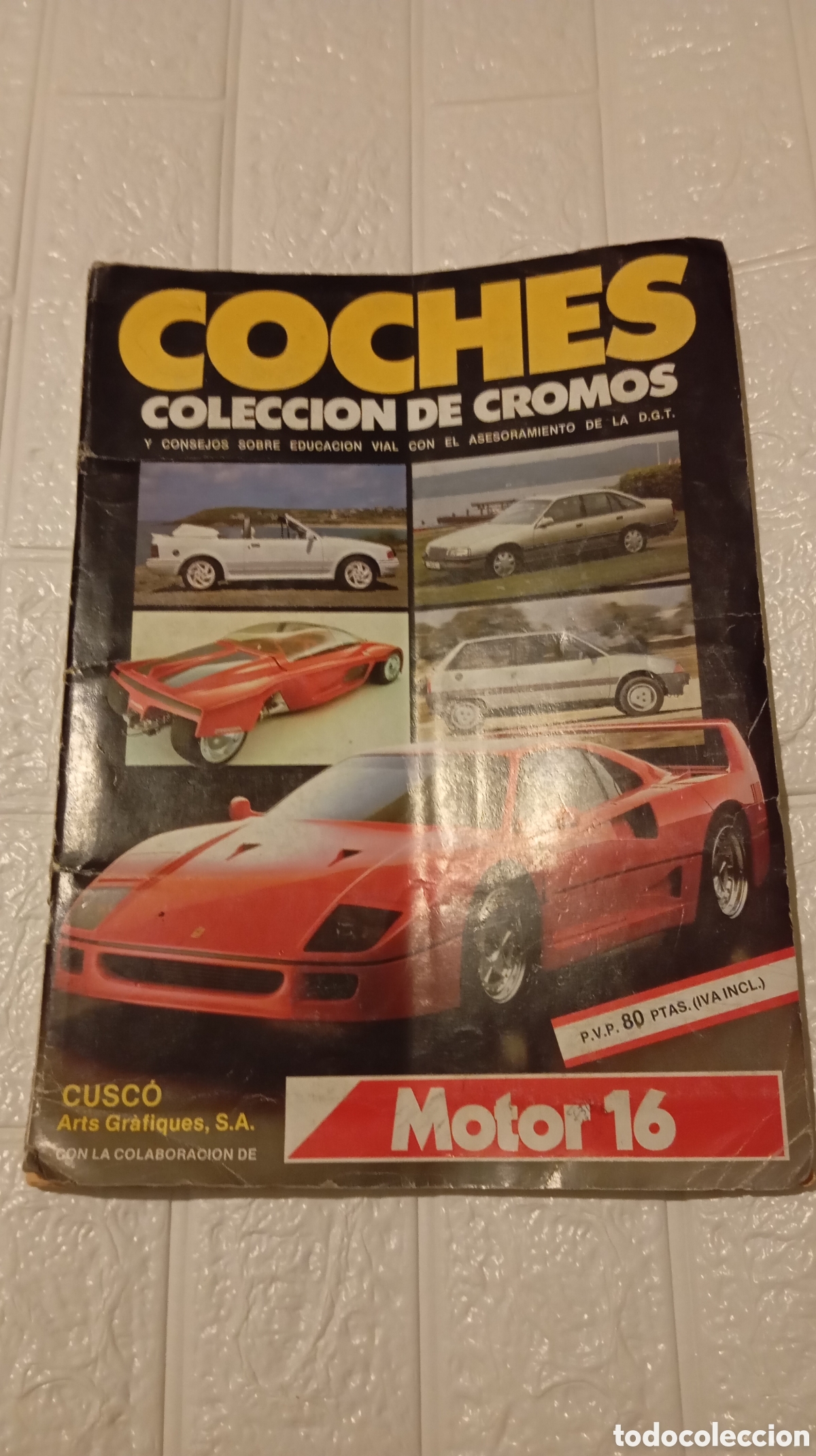 Coleccionismo &aacute;lbum: &Aacute;lbum Coches Colecci&oacute;n de Cromos Motor 16 &ndash; Vintage a&ntilde;os 80/90