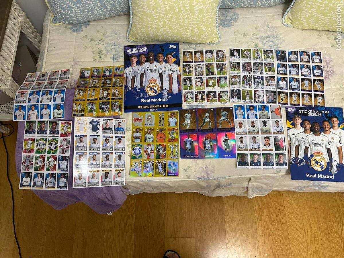 Coleccionismo &aacute;lbum: topps real madrid 150 cromos album completo sin abrir y sin recortar 2025