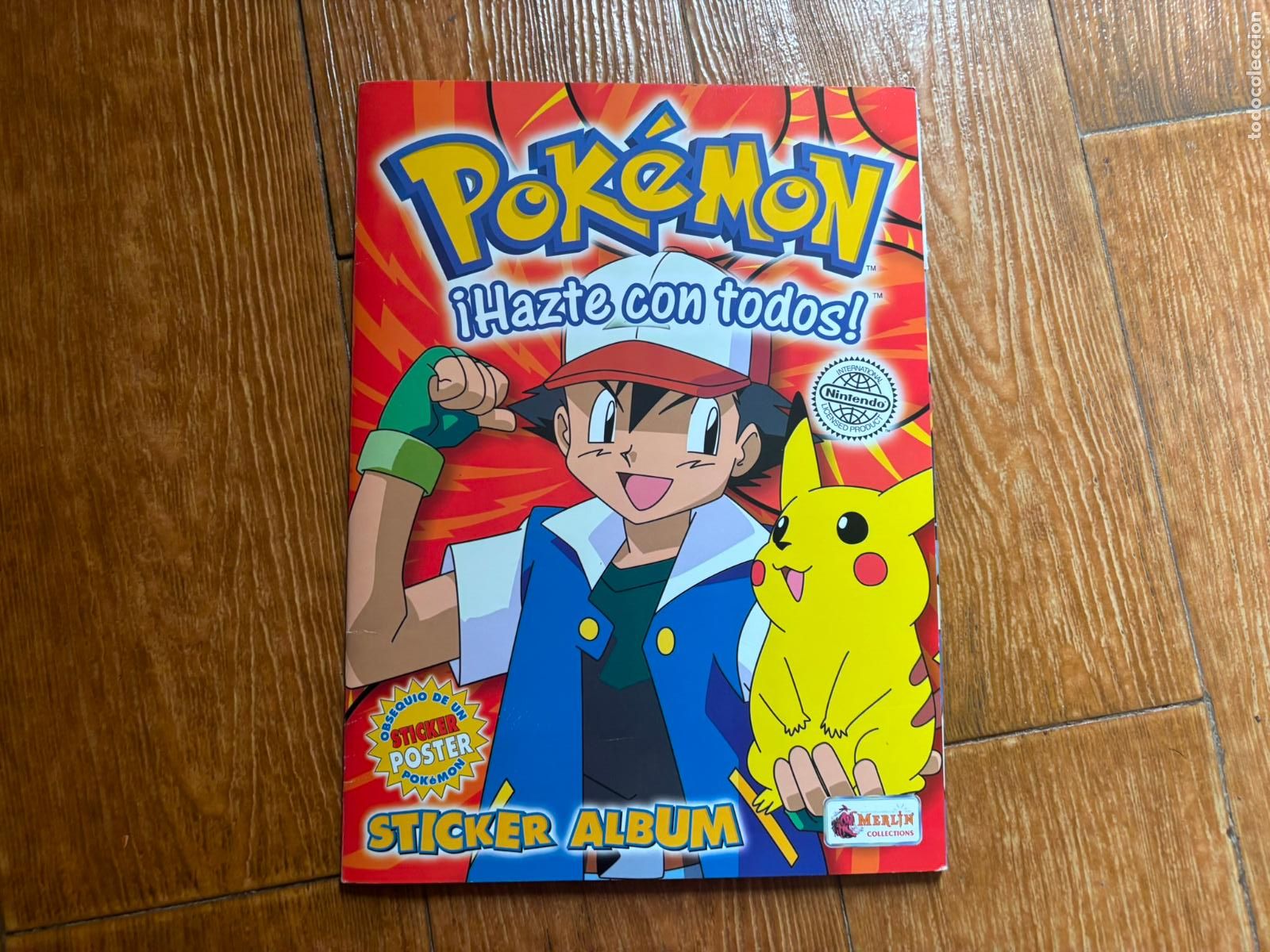 Coleccionismo &aacute;lbum: POKEMON ALBUM DE CROMOS COMPLETO EDITORIAL MERLIN CON EL POSTER