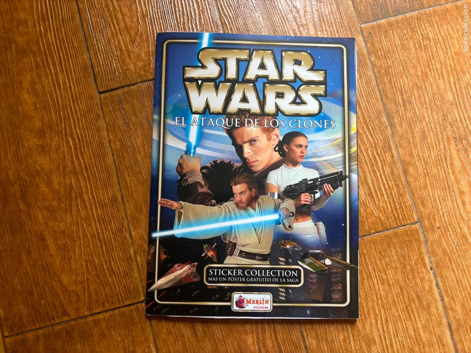 Coleccionismo &aacute;lbum: STAR WARS EL ATAQUE DE LOS CLONES LA GUERRA LAS GALAXIAS ALBUM DE CROMOS COMPLETO EDITORIAL MERLIN