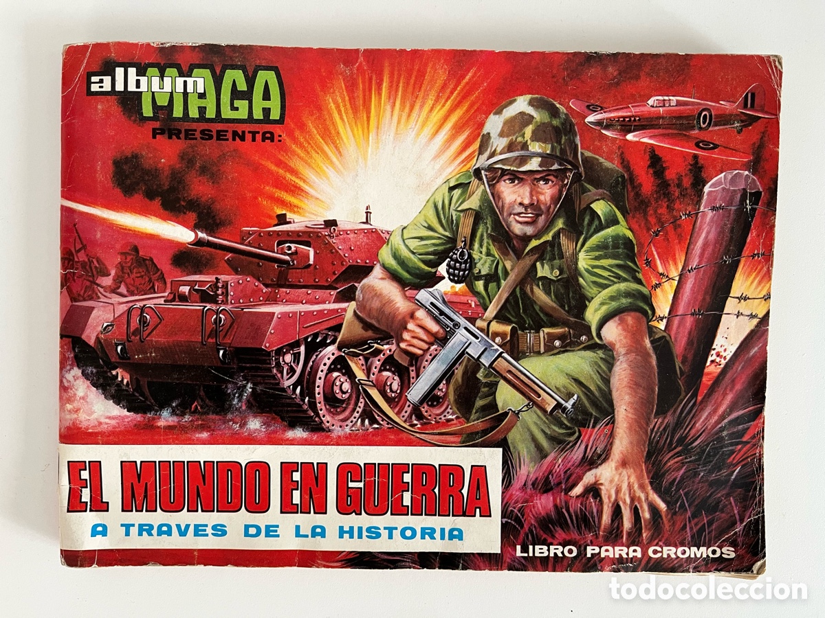 Coleccionismo &aacute;lbum: &Aacute;LBUM EL MUNDO EN GUERRA A TRAV&Eacute;S DE LA HISTORIA &ndash; MAGA 1979 &ndash; COMPLETO 270 CROMOS