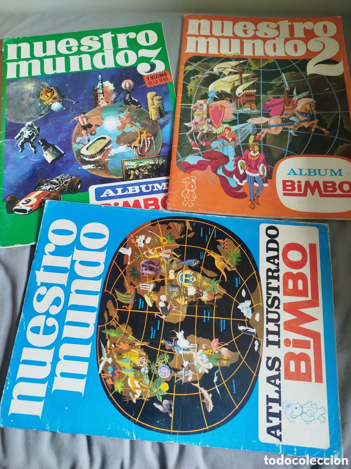 Coleccionismo &aacute;lbum: Nuestro mundo Bimbo albines 1-2-3